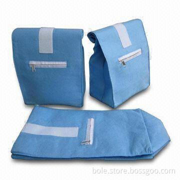 Felt Cooler Bags with Hook-and-loop Fastener Closure, Outside Zipper Pocket and Good Cooling Effect